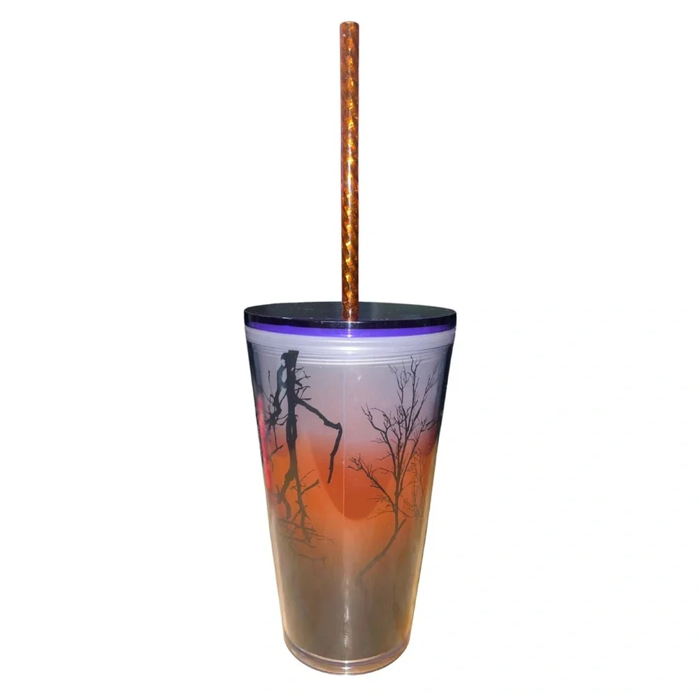 NWT Starbucks Fall 2022 Halloween Raven's Perch Glow In The Dark 16oz Tumbler